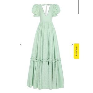 Selkie Milk Jade Eyelet Prairie Gown - Size Small NWT